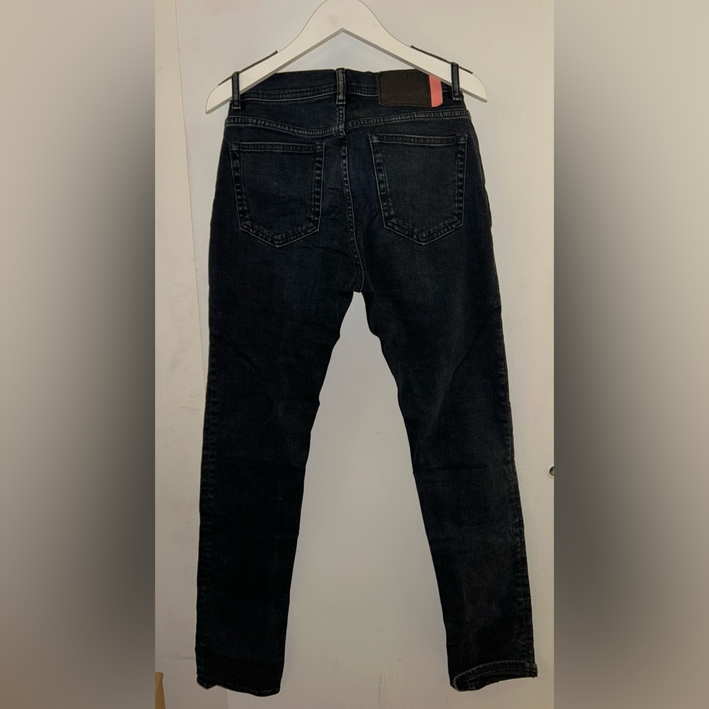 Acne Women’s Navy Mid Rise Straight Leg Jeans